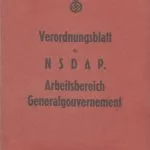 خرید و دانلود نسخه کامل کتاب Verordnungsblatt der NSDAP. Arbeitsbereich Generalgouvernement