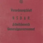 خرید و دانلود نسخه کامل کتاب Verordnungsblatt der NSDAP. Arbeitsbereich Generalgouvernement