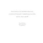 خرید و دانلود نسخه کامل کتاب Violencia en tiempos de paz: conflictividad y criminalización en El Salvador