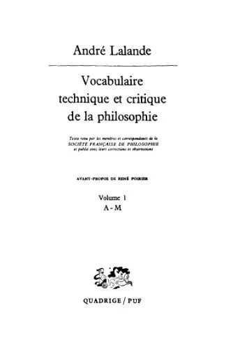 خرید و دانلود نسخه کامل کتاب Vocabulaire technique et critique de la philosophie. 1. A – M_68fcd4628b1cc.jpeg خرید و دانلود نسخه کامل کتاب Vocabulaire technique et critique de la philosophie. 1. A – M
