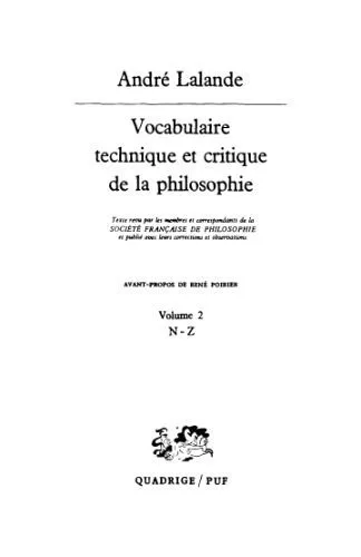 خرید و دانلود نسخه کامل کتاب Vocabulaire technique et critique de la philosophie. 2. N – Z_68fc6eb7edf7d.jpeg خرید و دانلود نسخه کامل کتاب Vocabulaire technique et critique de la philosophie. 2. N – Z