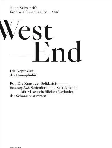 خرید و دانلود نسخه کامل کتاب West End. Neue Zeitschrift für Sozialforschung, no. 2, 2016_68f803070dfc4.jpeg خرید و دانلود نسخه کامل کتاب West End. Neue Zeitschrift für Sozialforschung, no. 2, 2016