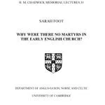 خرید و دانلود نسخه کامل کتاب Why Were There No Martyrs in the Early English Church?