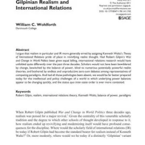 خرید و دانلود نسخه کامل کتاب William, Gilpinian Realism and International Relations