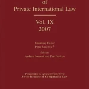 خرید و دانلود نسخه کامل کتاب Yearbook of Private International Law: Volume IX, 2007