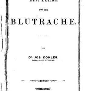 خرید و دانلود نسخه کامل کتاب Zur Lehre von der Blutrache