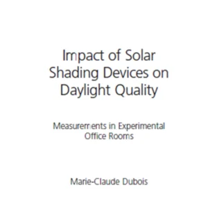 خرید و دانلود نسخه کامل کتاب Impact of Solar Shading Devices on Daylight Quality