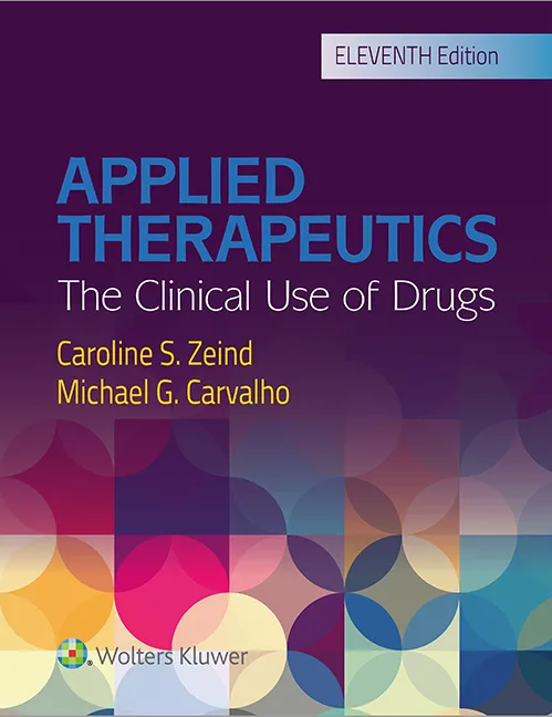 خرید و دانلود نسخه کامل کتاب زبان اصلی Applied therapeutics: the clinical use of drugs PDF | کتاب خارجی | مقاله خارجی_6a9468c85bb79.jpeg خرید و دانلود نسخه کامل کتاب زبان اصلی Applied therapeutics: the clinical use of drugs PDF | کتاب خارجی | مقاله خارجی