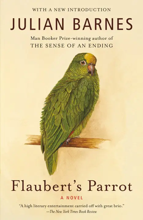Flaubert’s Parrot by Julian Barnes_6a15640f1a655.webp خرید و دانلود نسخه کامل کتاب صوتی انگلیسی طوطی فلوبر، اثر جولیان بارنز Flaubert's Parrot by Julian Barnes - تصویر 1