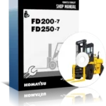 خرید و دانلود نسخه کامل کاتالوگ راهنما (شاپ منوال) لیفتراک کوماتسو مدل FD200-7 و FD250-7