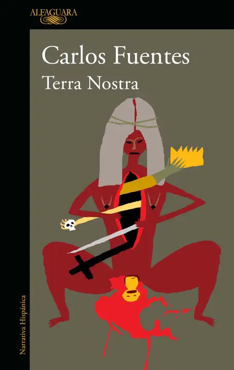 Terra Nostra by Carlos Fuentes_6a145658a9468.webp خرید و دانلود نسخه کامل کتاب صوتی انگلیسی زمین ما، اثر کارلوس فوئنتس Terra Nostra by Carlos Fuentes - تصویر 1