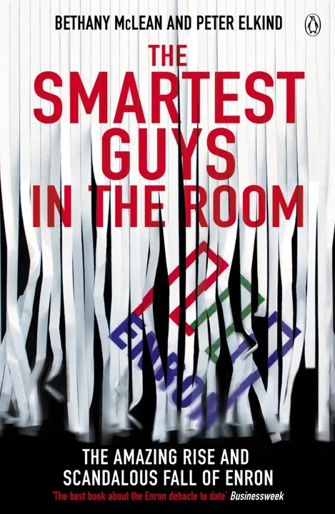 The Smartest Guys in the Room by Bethany McLean, Peter Elkind_69f24c73095ba.jpeg خرید و دانلود نسخه کامل کتاب صوتی انگلیسی باهوشترین افراد اتاق، اثر بتانی مکلین و پیتر الکایند The Smartest Guys in the Room by Bethany McLean, Peter Elkind - تصویر 1