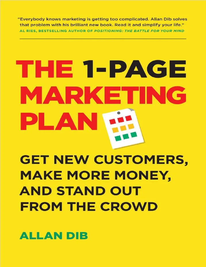 خرید و دانلود نسخه کامل کتاب The 1 Page Marketing Plan_6a92dc7ea6d0c.webp خرید و دانلود نسخه کامل کتاب The 1 Page Marketing Plan