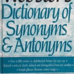 خرید و دانلود نسخه کامل کتاب Webster’s Dictionary of Synonyms and Antonyms
