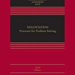 خرید و دانلود نسخه کامل کتاب زبان اصلی Negotiation: Processes for Problem Solving (Aspen Casebook Series) PDF | دانلود کتاب خارجی