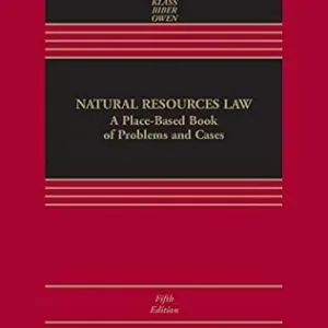 خرید و دانلود نسخه کامل کتاب زبان اصلی Natural Resources Law: A Place-Based Book of Problems and Cases (Aspen Casebook Series) PDF | دانلود کتاب خارجی