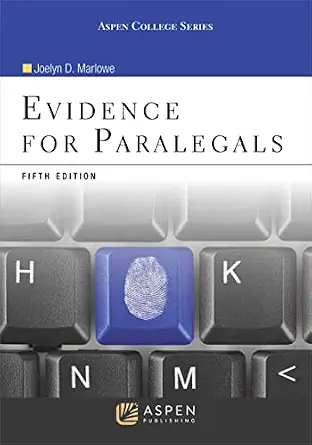خرید و دانلود نسخه کامل کتاب زبان اصلی Evidence for Paralegals (Aspen Paralegal Series) PDF | دانلود کتاب خارجی_6aa790eb7776b.webp خرید و دانلود نسخه کامل کتاب زبان اصلی Evidence for Paralegals (Aspen Paralegal Series) PDF | دانلود کتاب خارجی