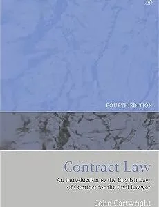 خرید و دانلود نسخه کامل کتاب زبان اصلی Contract Law: An Introduction to the English Law of Contract for the Civil Lawyer PDF | دانلود کتاب خارجی