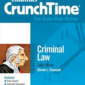 خرید و دانلود نسخه کامل کتاب زبان اصلی Emanuel CrunchTime for Criminal Law (Emanuel CrunchTime Series) 6th Edition PDF | دانلود کتاب خارجی