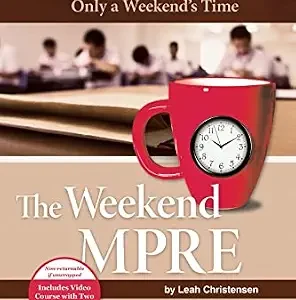 خرید و دانلود نسخه کامل کتاب زبان اصلی The Weekend MPRE: Complete Preparation for the MPRE in Only a Weekend’s Time (Academic and Career Success Series) PDF | دانلود کتاب خارجی