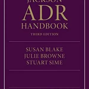 خرید و دانلود نسخه کامل کتاب زبان اصلی The Jackson ADR Handbook 3rd Edition PDF | دانلود کتاب خارجی