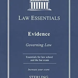 خرید و دانلود نسخه کامل کتاب زبان اصلی Evidence, Law Essentials: Governing Law for Law School and Bar Exam Prep [Print Replica] Kindle Edition PDF | دانلود کتاب خارجی