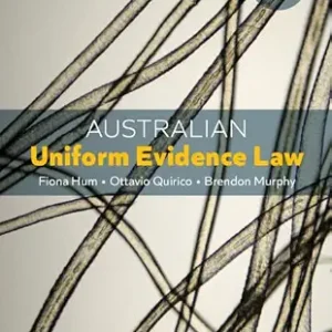 خرید و دانلود نسخه کامل کتاب زبان اصلی Australian Uniform Evidence Law PDF | دانلود کتاب خارجی