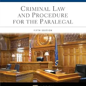 خرید و دانلود نسخه کامل کتاب زبان اصلی Criminal Law and Procedure for the Paralegal (Aspen Paralegal Series) PDF | دانلود کتاب خارجی