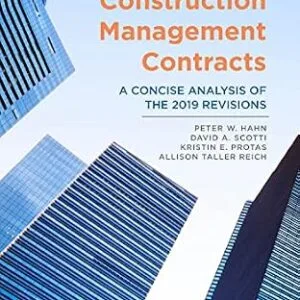 خرید و دانلود نسخه کامل کتاب زبان اصلی The AIA Construction Management Contracts: A Concise Analysis of the 2019 Revisions PDF | دانلود کتاب خارجی