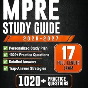 خرید و دانلود نسخه کامل کتاب زبان اصلی MPRE Study Guide 2026–2027: Exam Review with Personalized Study Plan, 1020+ Practice Questions, 17 Full-Length Exams, Detailed Answer Explanations, and Trap-Answer Strategies for Ethics Rule Confi… PDF | دانلود کتاب خارجی