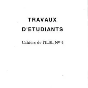 خرید و دانلود نسخه کامل کتاب Cahiers de l’ ILSL n° 4 : Travaux d’étudiants