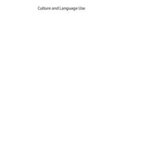 خرید و دانلود نسخه کامل کتاب Culture and Language Use