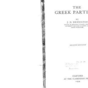 خرید و دانلود نسخه کامل کتاب Greek Particles