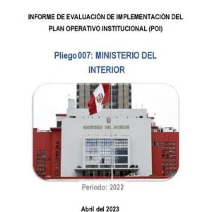 خرید و دانلود نسخه کامل کتاب Informe de evaluación de implementación del Plan Operativo Institucional (POI) : Periodo: 2022