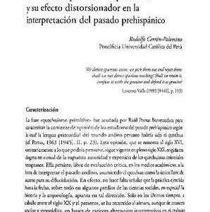 خرید و دانلود نسخه کامل کتاب La tesis del quechuismo primitivo y su efecto distorsionador en la interpretación del pasado prehispánico