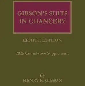 خرید و دانلود نسخه کامل کتاب زبان اصلی Gibson’s Suits in Chancery 8th Edition | دانلود کتاب خارجی