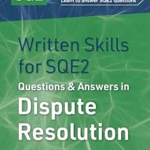 خرید و دانلود نسخه کامل کتاب زبان اصلی Revise SQE Written Skills for SQE2: Questions & Answers in Dispute Resolution | دانلود کتاب خارجی