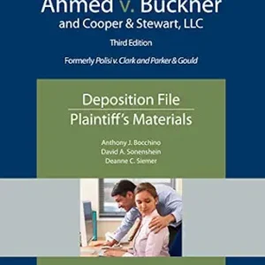 خرید و دانلود نسخه کامل کتاب زبان اصلی Ahmed v. Buckner and Cooper & Stewart, LLC: Deposition File, Plaintiff’s Materials (NITA) | دانلود کتاب خارجی