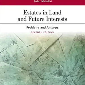 خرید و دانلود نسخه کامل کتاب زبان اصلی Estates in Land and Future Interests: Problems and Answers (Aspen Coursebook Series) | دانلود کتاب خارجی