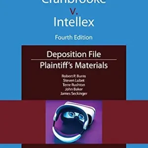 خرید و دانلود نسخه کامل کتاب زبان اصلی Cranbrooke v. Intellex: Plaintiff’s Materials (NITA) | دانلود کتاب خارجی