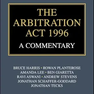 خرید و دانلود نسخه کامل کتاب زبان اصلی The Arbitration Act 1996: A Commentary | دانلود کتاب خارجی